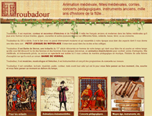 Tablet Screenshot of le-troubadour.com